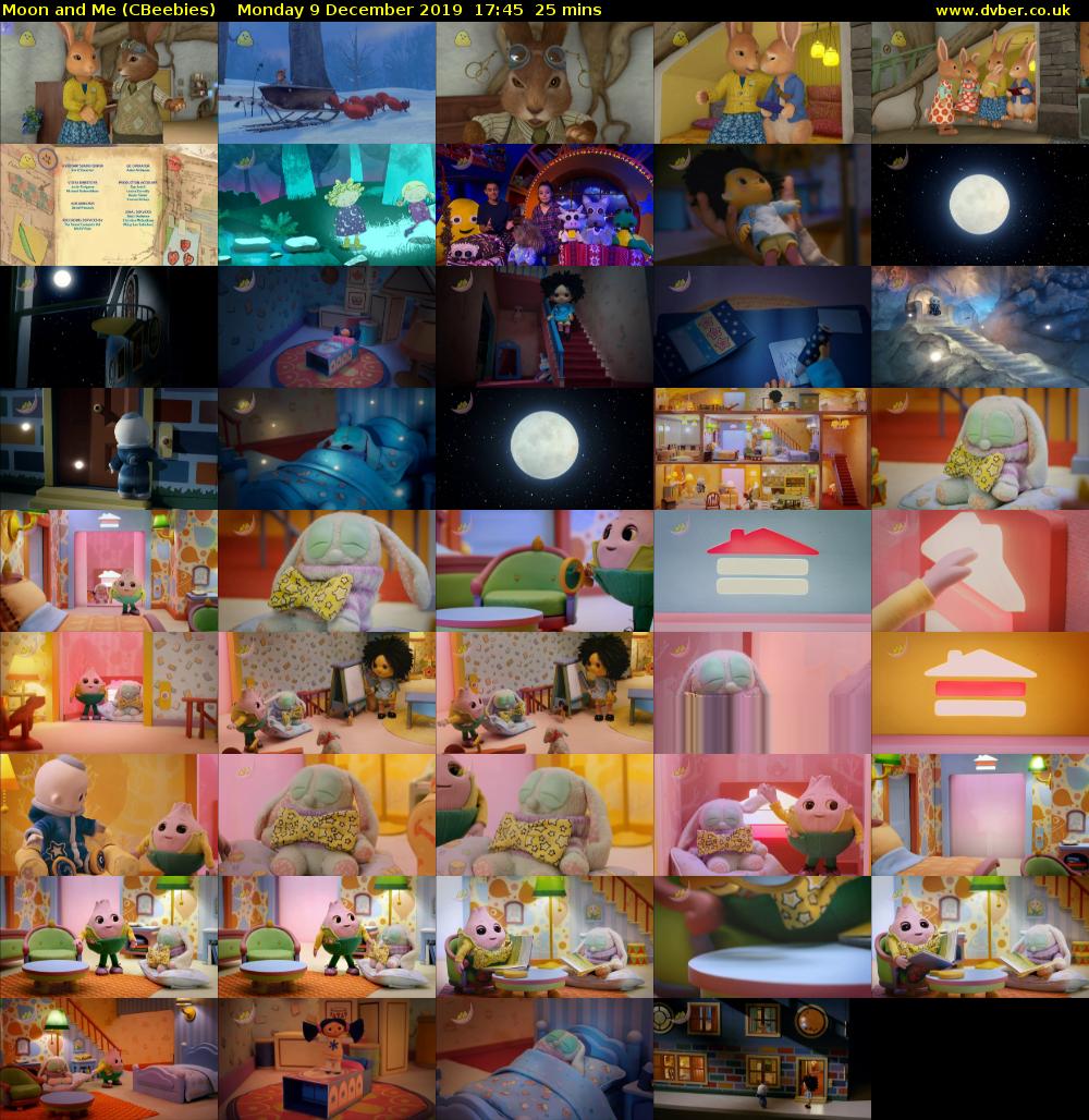 Moon and Me (CBeebies) Monday 9 December 2019 17:45 - 18:10