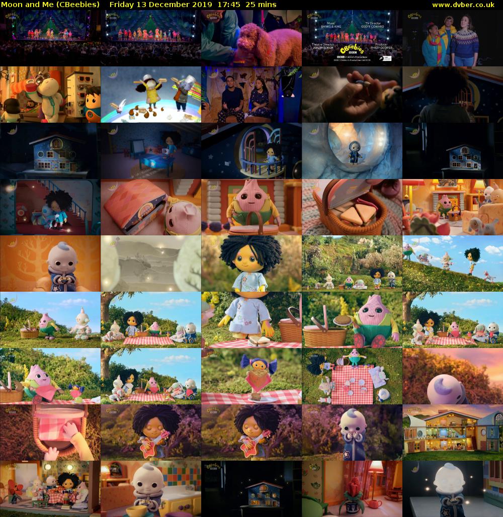 Moon and Me (CBeebies) Friday 13 December 2019 17:45 - 18:10