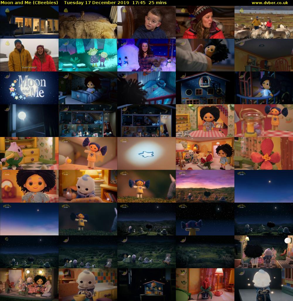 Moon and Me (CBeebies) Tuesday 17 December 2019 17:45 - 18:10