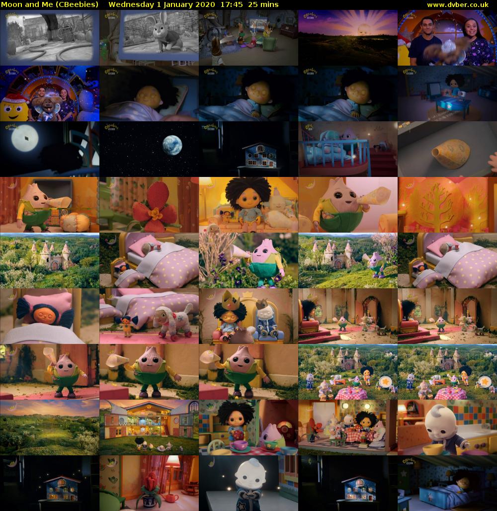 Moon and Me (CBeebies) Wednesday 1 January 2020 17:45 - 18:10