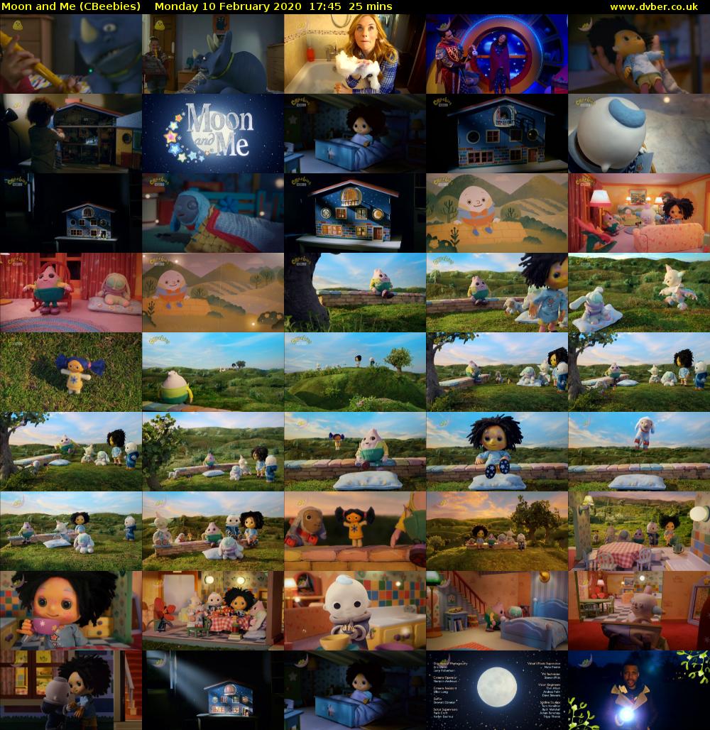 Moon and Me (CBeebies) Monday 10 February 2020 17:45 - 18:10