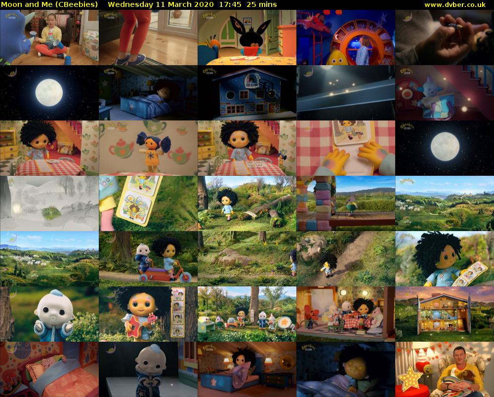 Moon and Me (CBeebies) Wednesday 11 March 2020 17:45 - 18:10