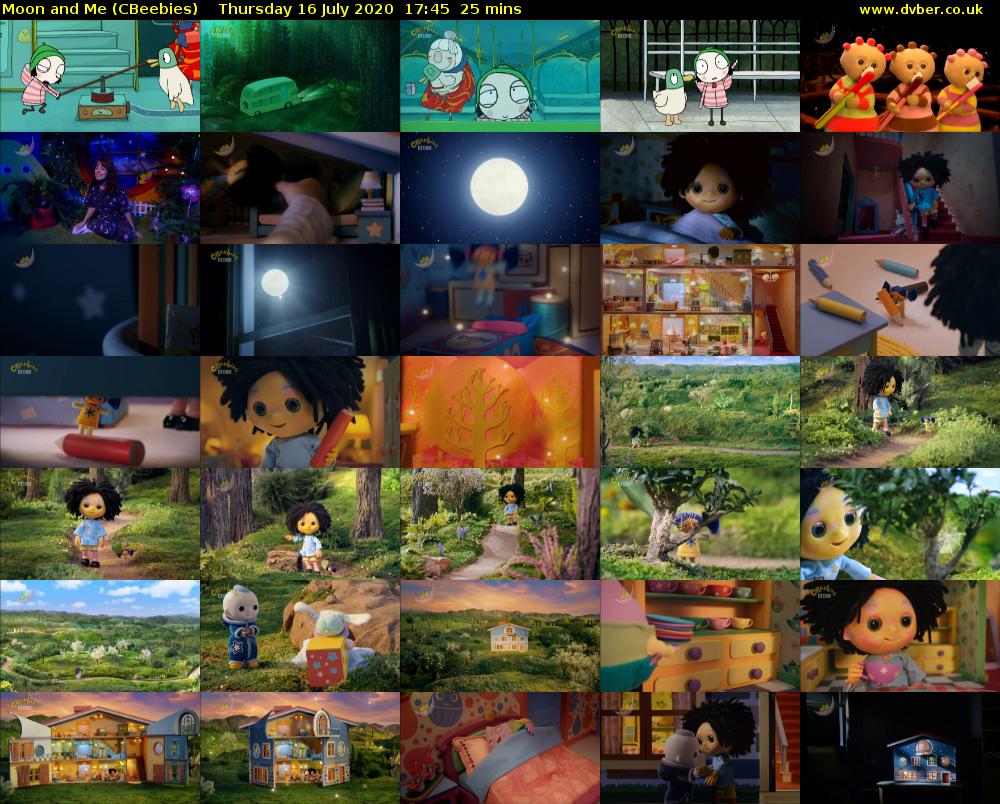 Moon and Me (CBeebies) Thursday 16 July 2020 17:45 - 18:10
