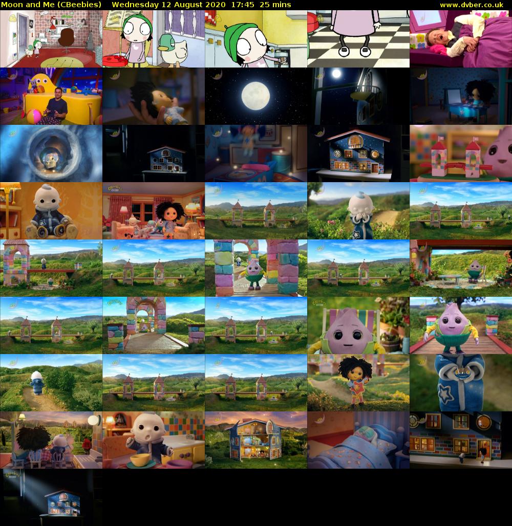 Moon and Me (CBeebies) Wednesday 12 August 2020 17:45 - 18:10