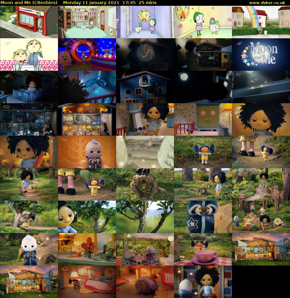 Moon and Me (CBeebies) Monday 11 January 2021 17:45 - 18:10