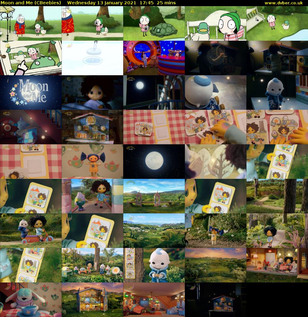 Moon and Me (CBeebies) Wednesday 13 January 2021 17:45 - 18:10