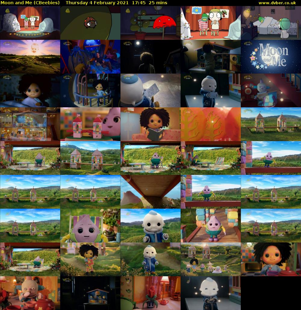 Moon and Me (CBeebies) Thursday 4 February 2021 17:45 - 18:10