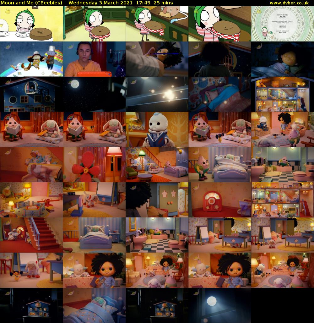 Moon and Me (CBeebies) Wednesday 3 March 2021 17:45 - 18:10