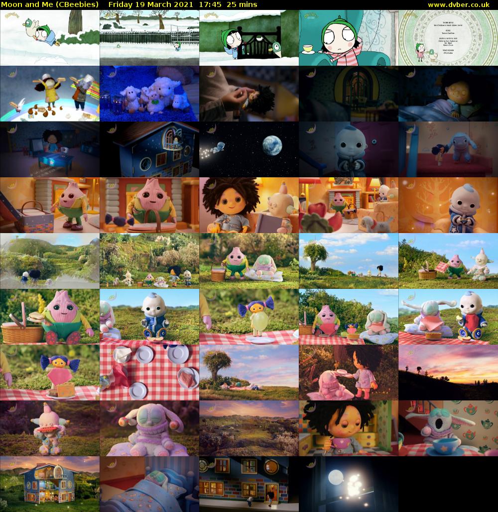 Moon and Me (CBeebies) Friday 19 March 2021 17:45 - 18:10