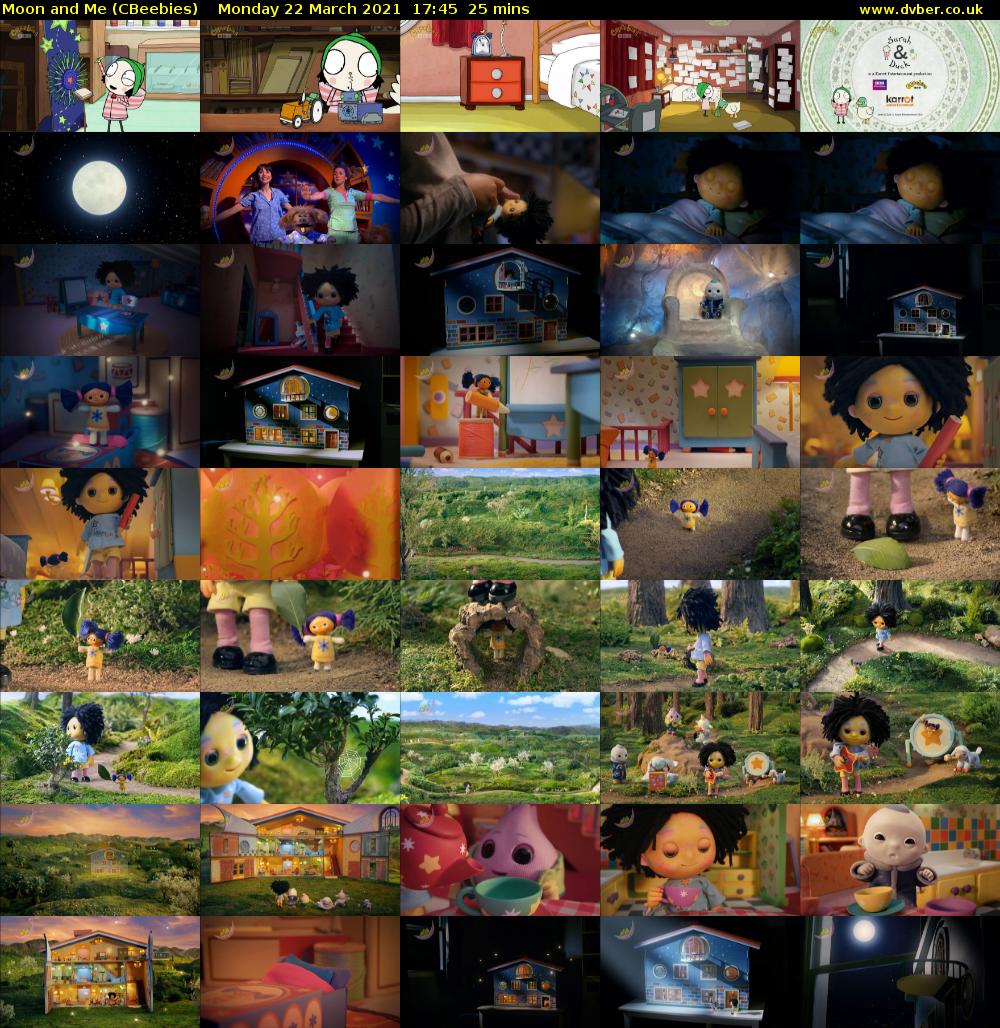 Moon and Me (CBeebies) Monday 22 March 2021 17:45 - 18:10