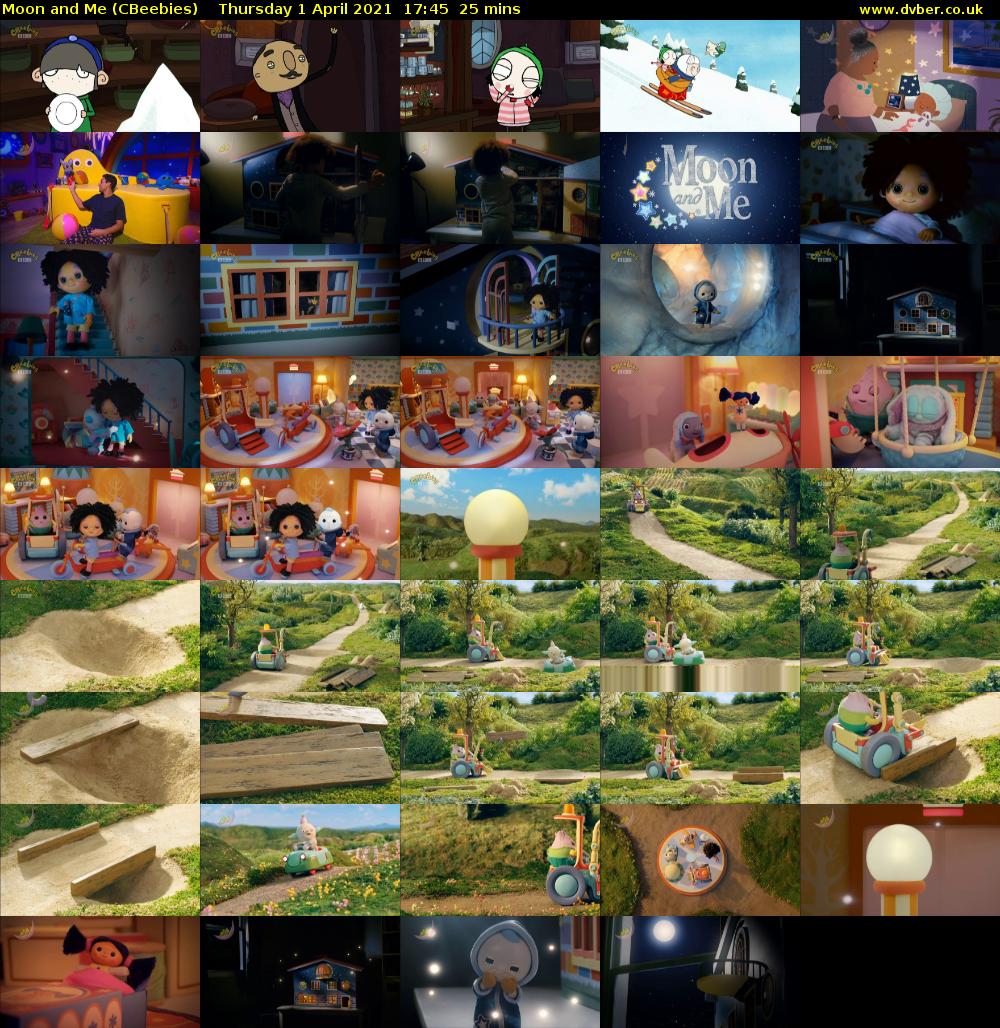 Moon and Me (CBeebies) Thursday 1 April 2021 17:45 - 18:10