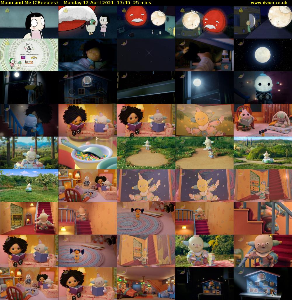 Moon and Me (CBeebies) Monday 12 April 2021 17:45 - 18:10