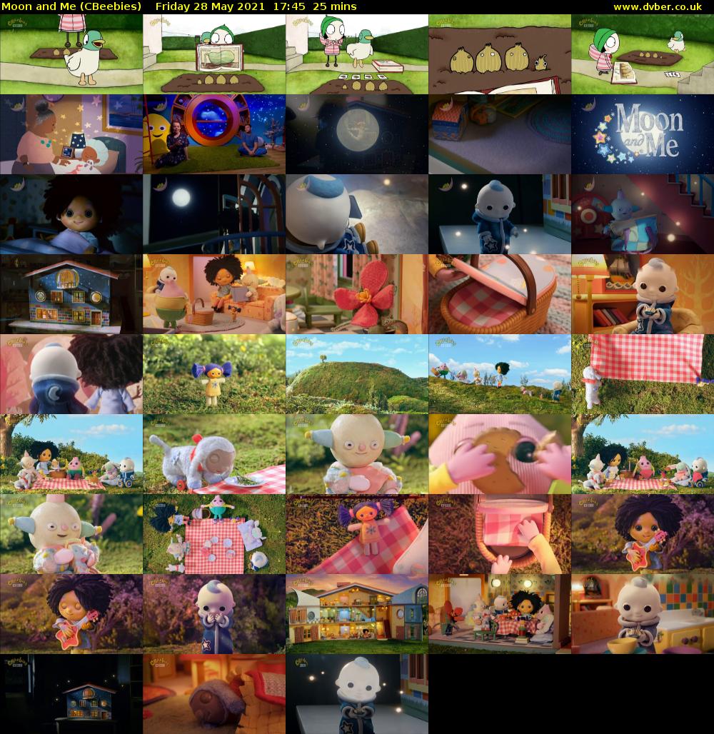 Moon and Me (CBeebies) Friday 28 May 2021 17:45 - 18:10