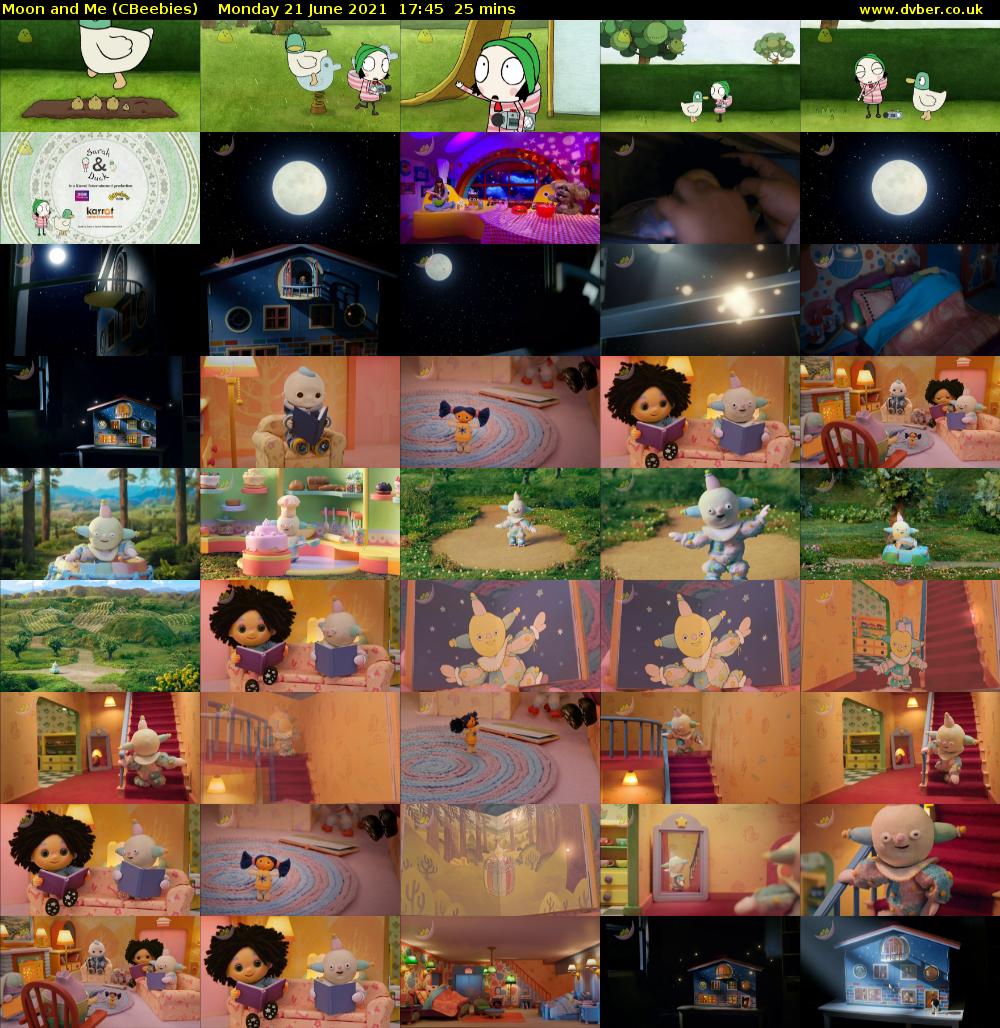 Moon and Me (CBeebies) Monday 21 June 2021 17:45 - 18:10