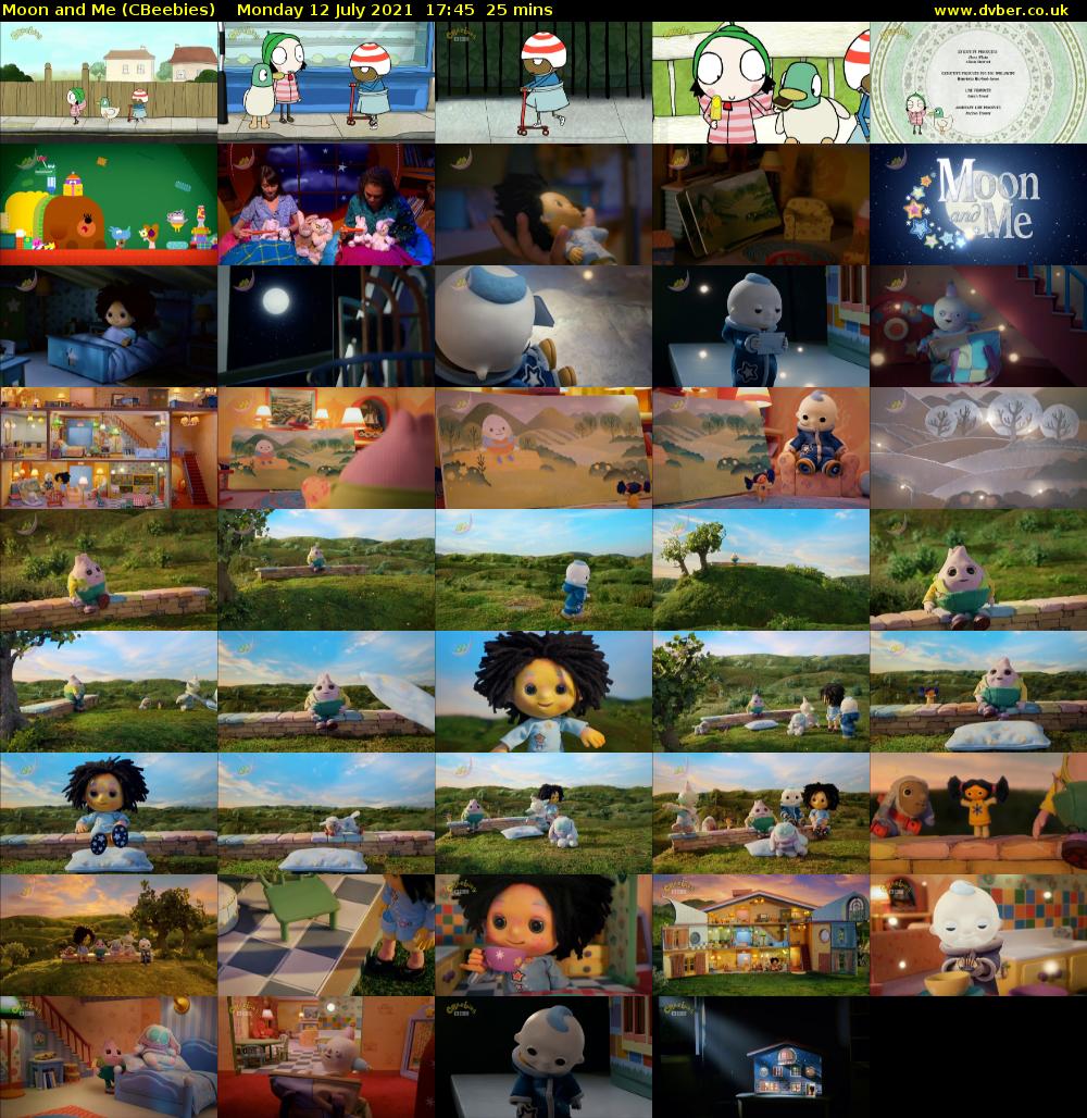 Moon and Me (CBeebies) Monday 12 July 2021 17:45 - 18:10