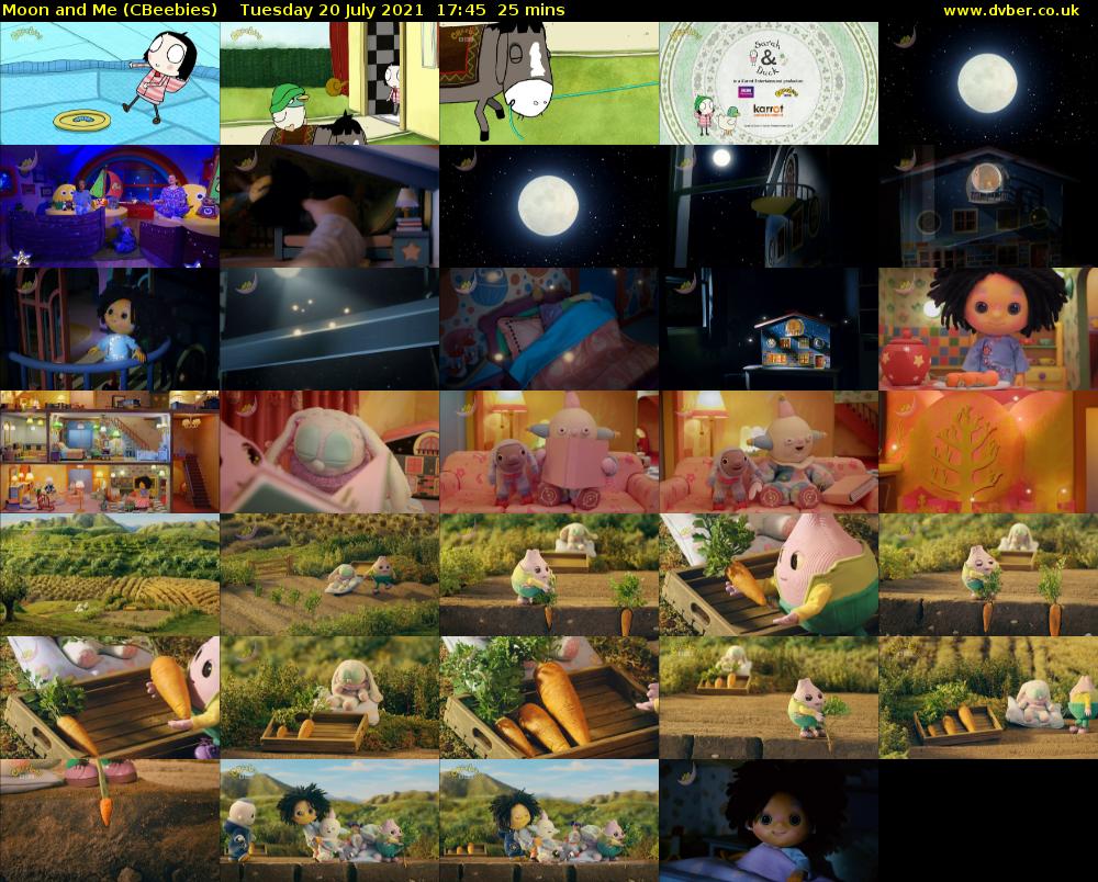 Moon and Me (CBeebies) Tuesday 20 July 2021 17:45 - 18:10