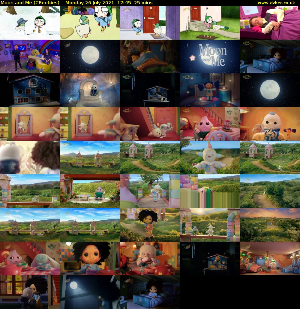 Moon and Me (CBeebies) Monday 26 July 2021 17:45 - 18:10