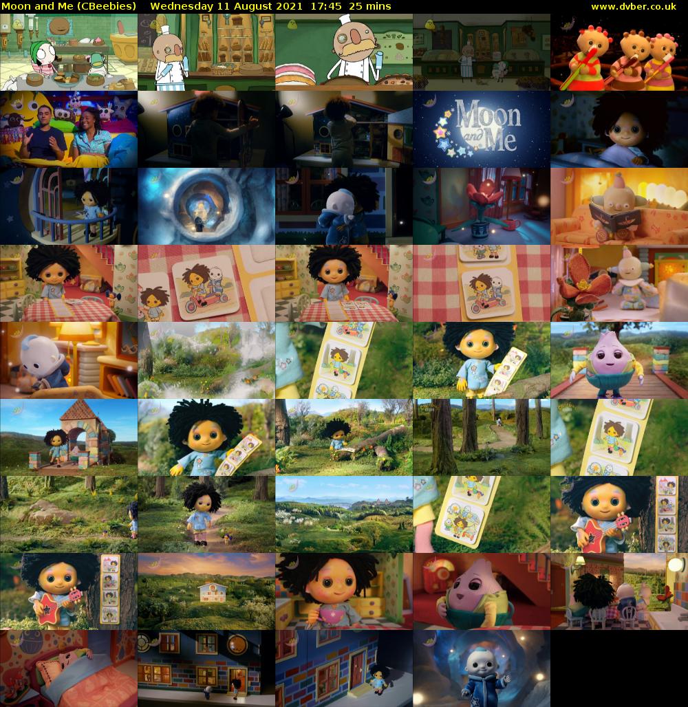 Moon and Me (CBeebies) Wednesday 11 August 2021 17:45 - 18:10