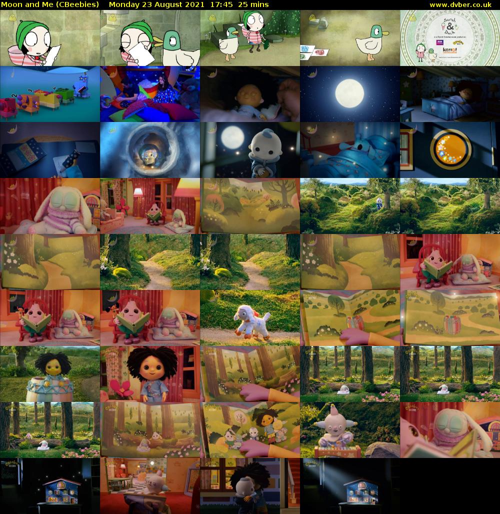 Moon and Me (CBeebies) Monday 23 August 2021 17:45 - 18:10