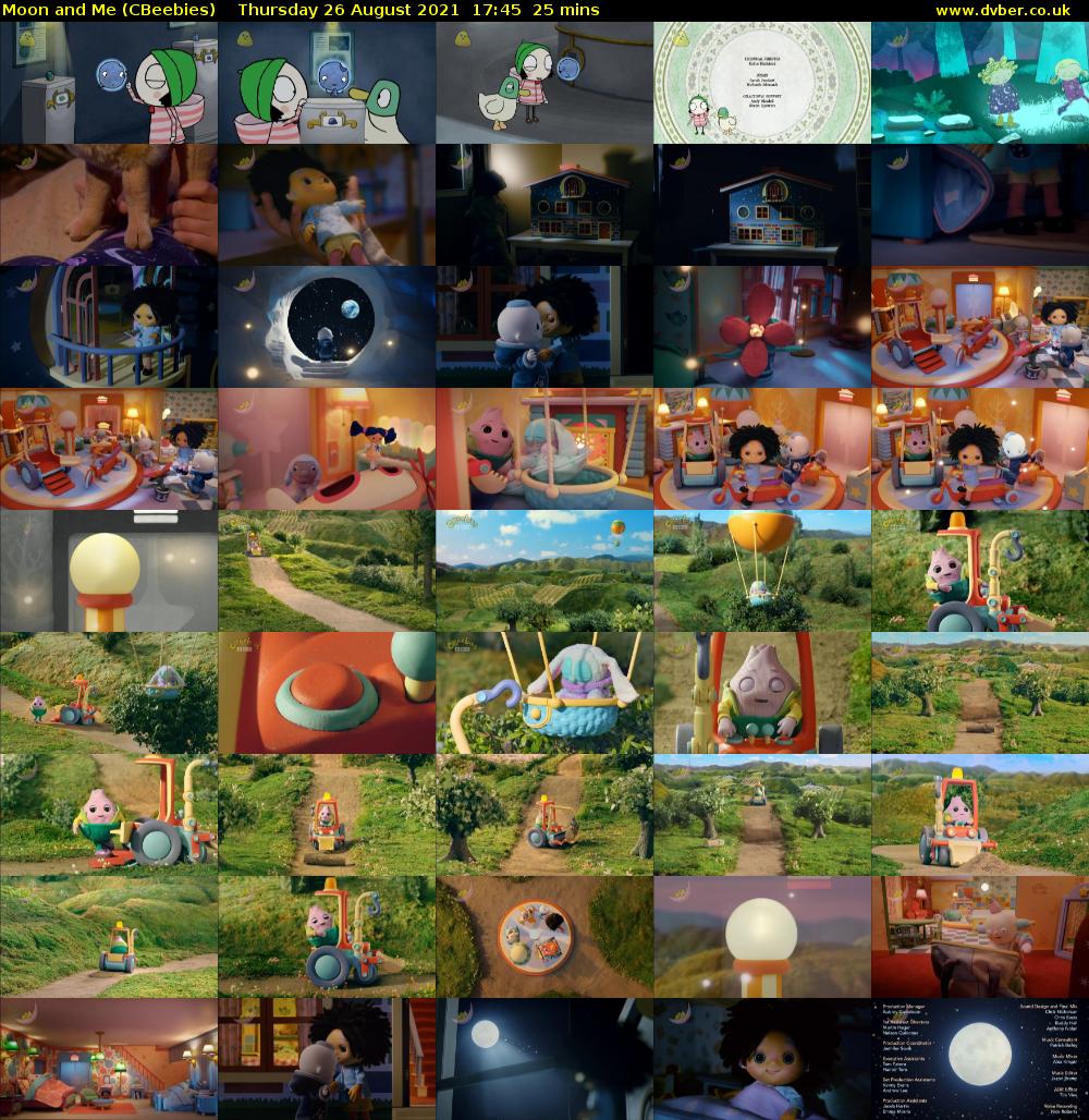 Moon and Me (CBeebies) Thursday 26 August 2021 17:45 - 18:10