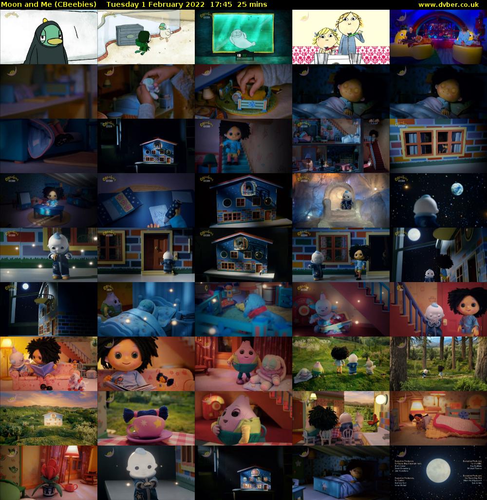 Moon and Me (CBeebies) Tuesday 1 February 2022 17:45 - 18:10