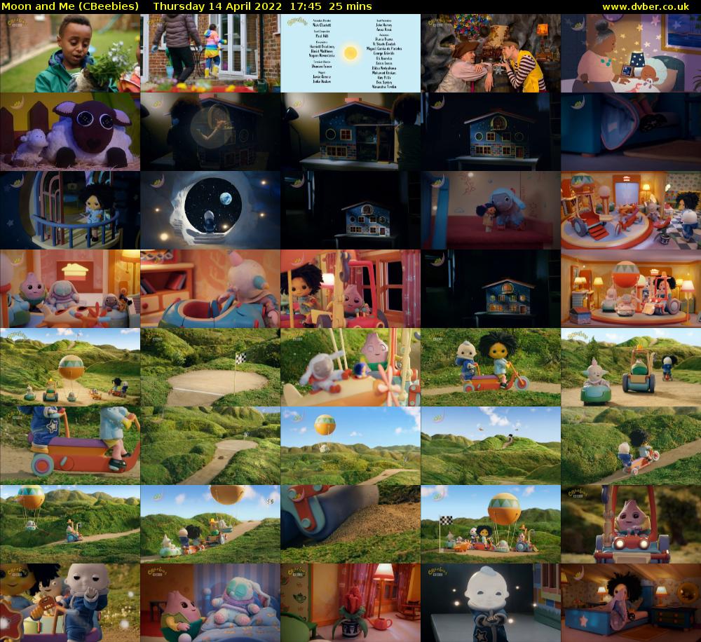 Moon and Me (CBeebies) Thursday 14 April 2022 17:45 - 18:10