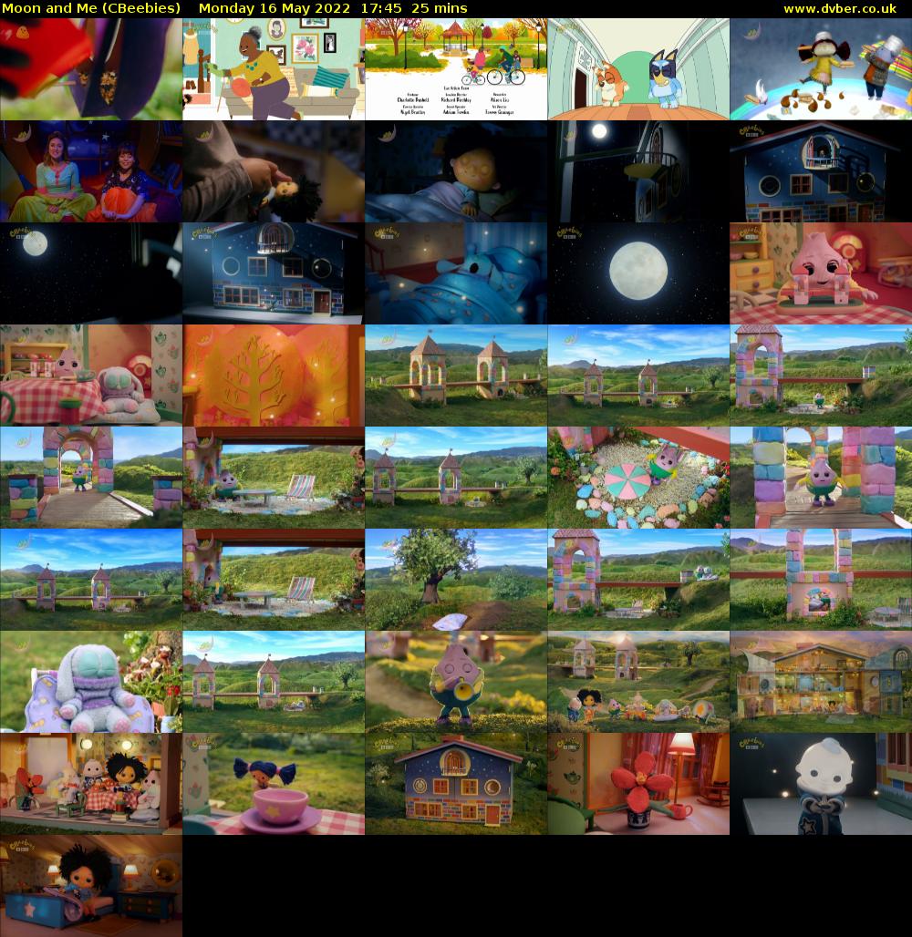 Moon and Me (CBeebies) Monday 16 May 2022 17:45 - 18:10