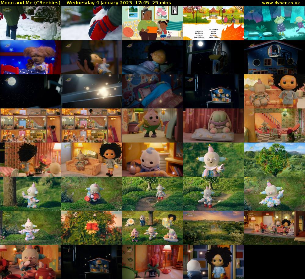 Moon and Me (CBeebies) Wednesday 4 January 2023 17:45 - 18:10