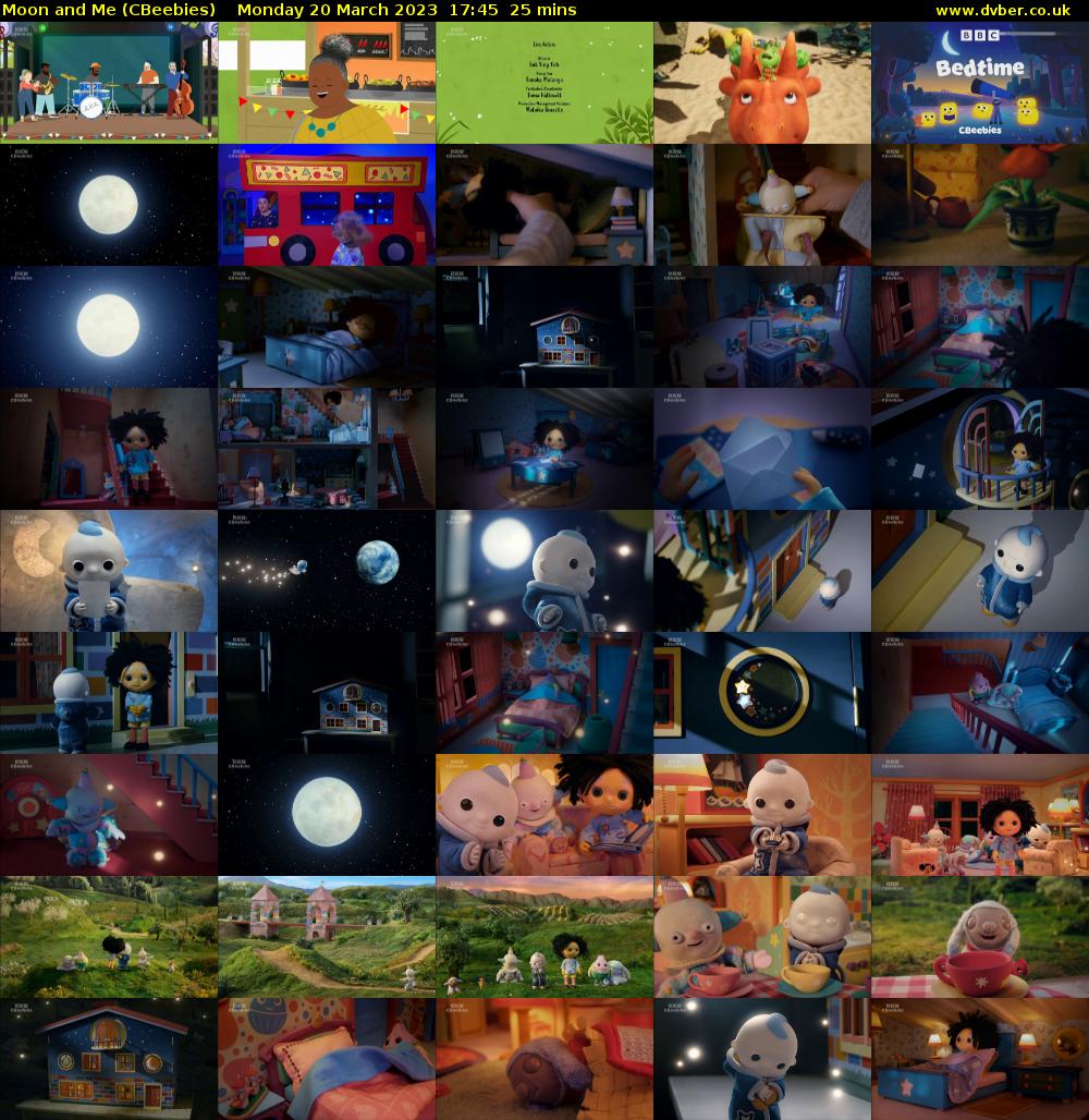 Moon and Me (CBeebies) Monday 20 March 2023 17:45 - 18:10
