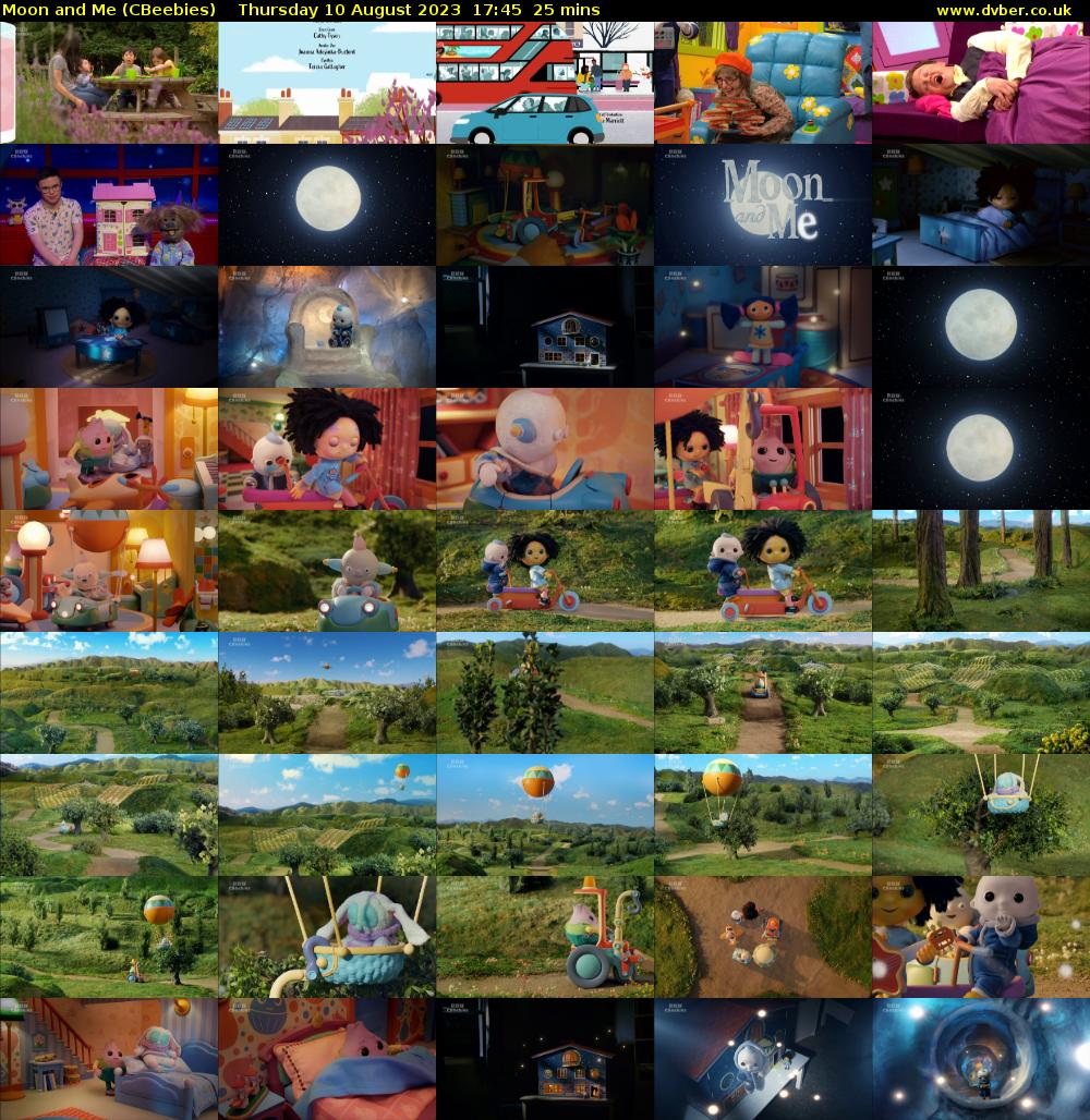 Moon and Me (CBeebies) Thursday 10 August 2023 17:45 - 18:10