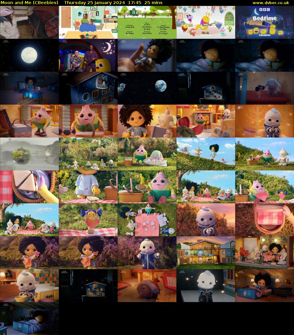 Moon and Me (CBeebies) Thursday 25 January 2024 17:45 - 18:10