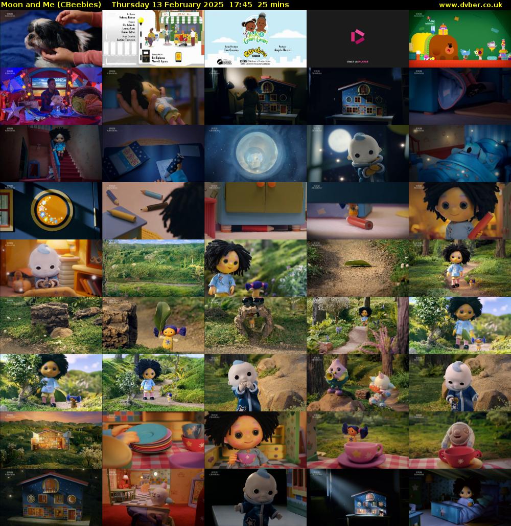 Moon and Me (CBeebies) Thursday 13 February 2025 17:45 - 18:10