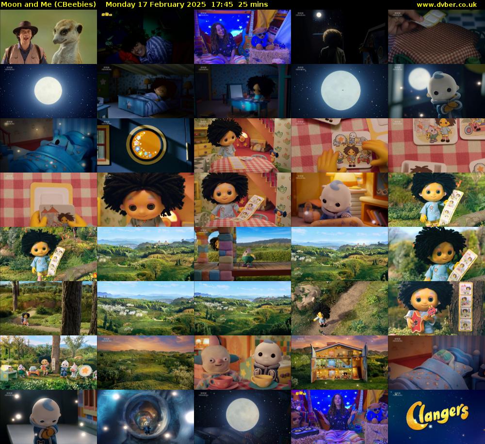 Moon and Me (CBeebies) Monday 17 February 2025 17:45 - 18:10