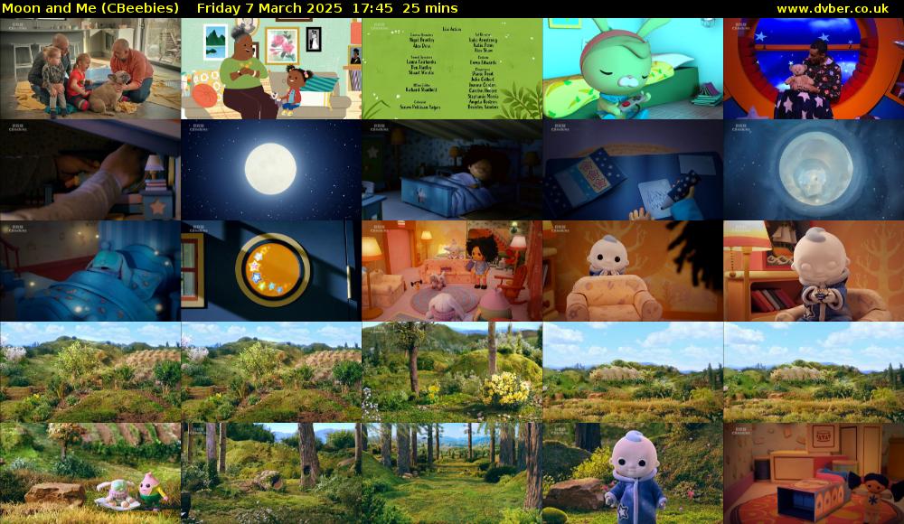 Moon and Me (CBeebies) Friday 7 March 2025 17:45 - 18:10