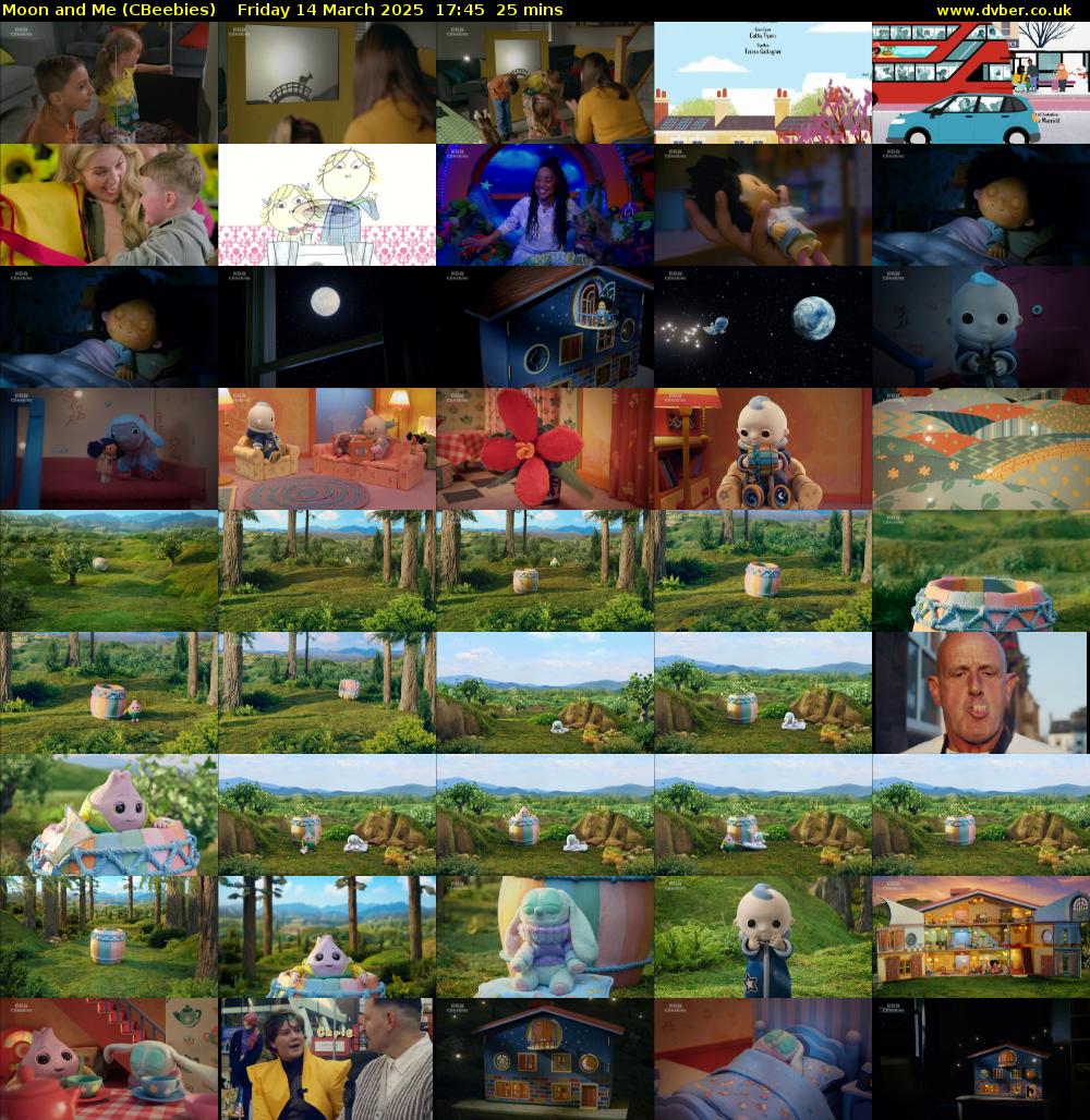 Moon and Me (CBeebies) Friday 14 March 2025 17:45 - 18:10