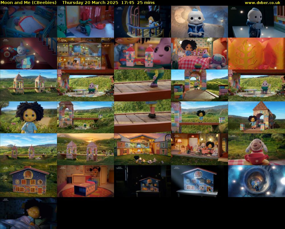 Moon and Me (CBeebies) Thursday 20 March 2025 17:45 - 18:10