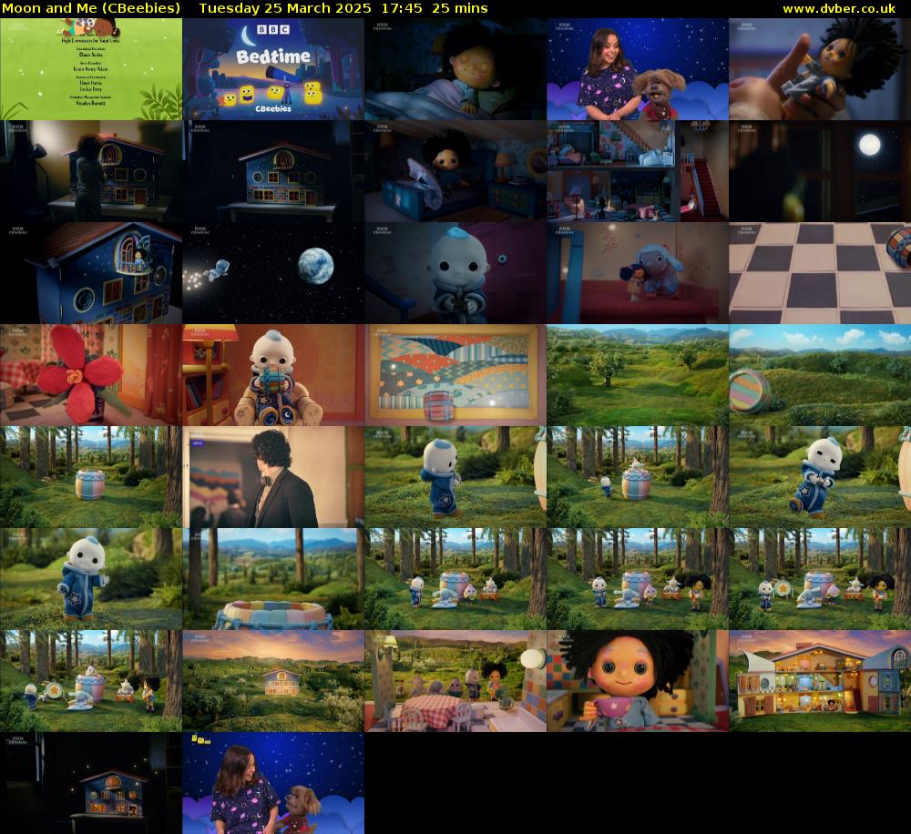 Moon and Me (CBeebies) Tuesday 25 March 2025 17:45 - 18:10