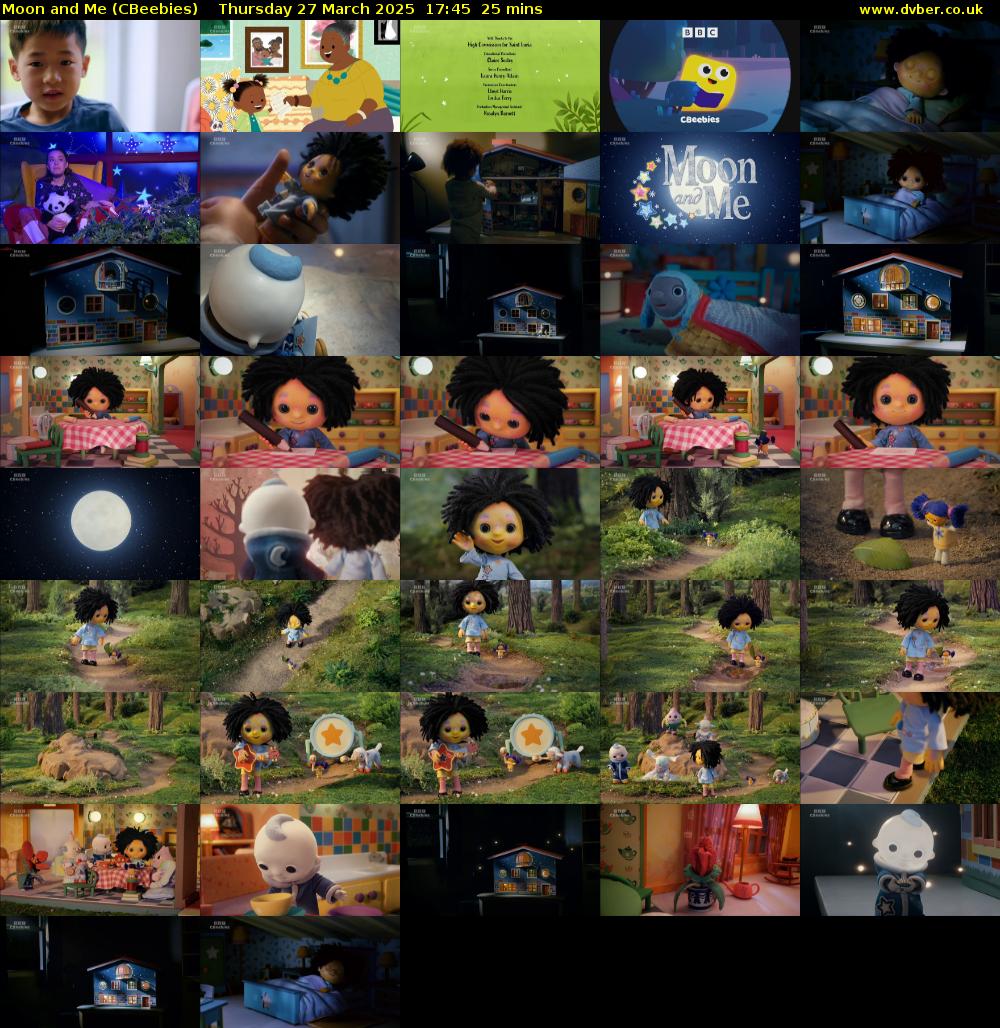 Moon and Me (CBeebies) Thursday 27 March 2025 17:45 - 18:10