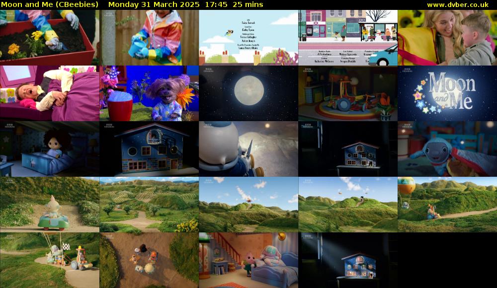 Moon and Me (CBeebies) Monday 31 March 2025 17:45 - 18:10