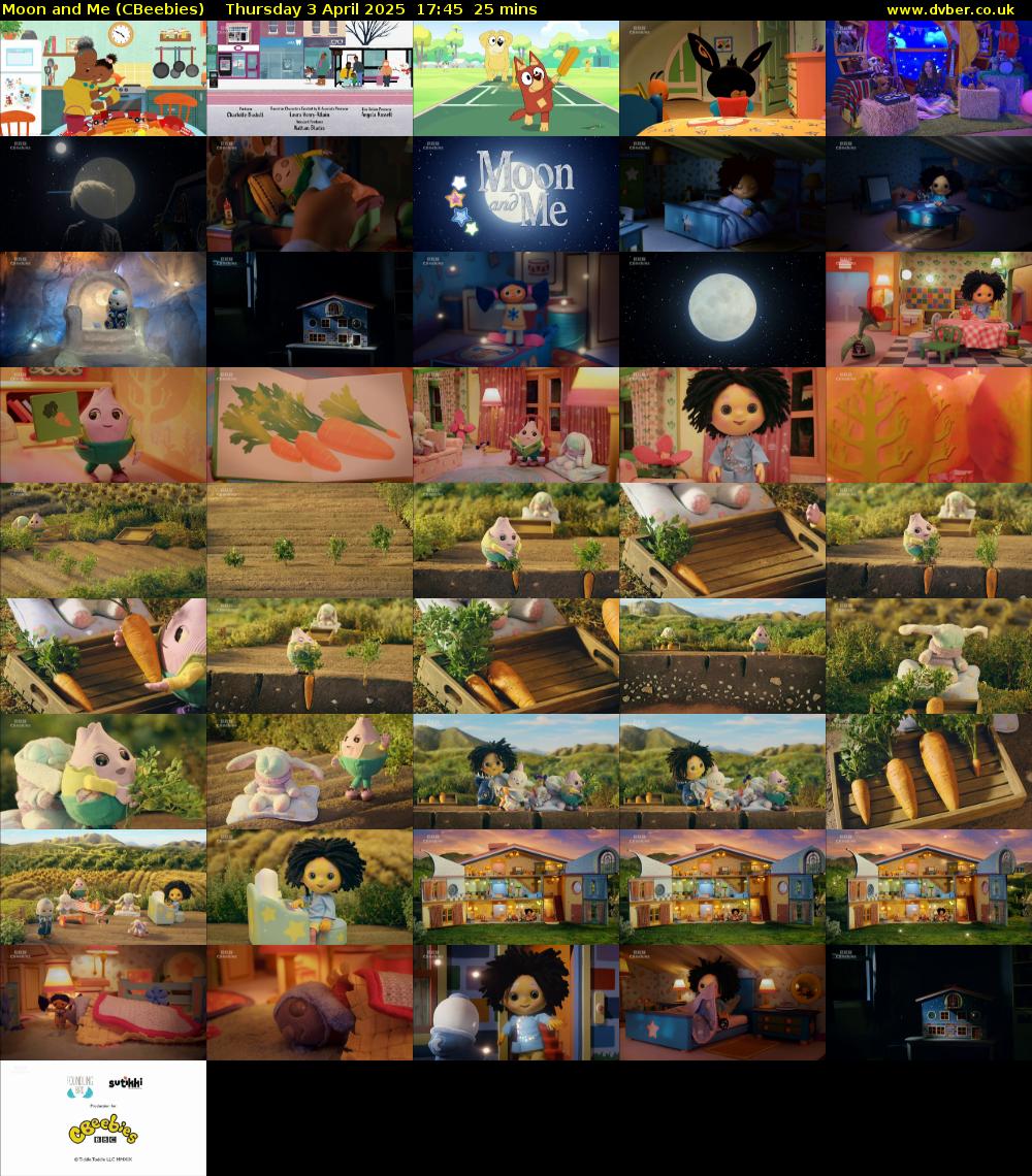 Moon and Me (CBeebies) Thursday 3 April 2025 17:45 - 18:10