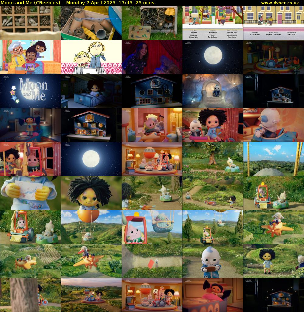 Moon and Me (CBeebies) Monday 7 April 2025 17:45 - 18:10