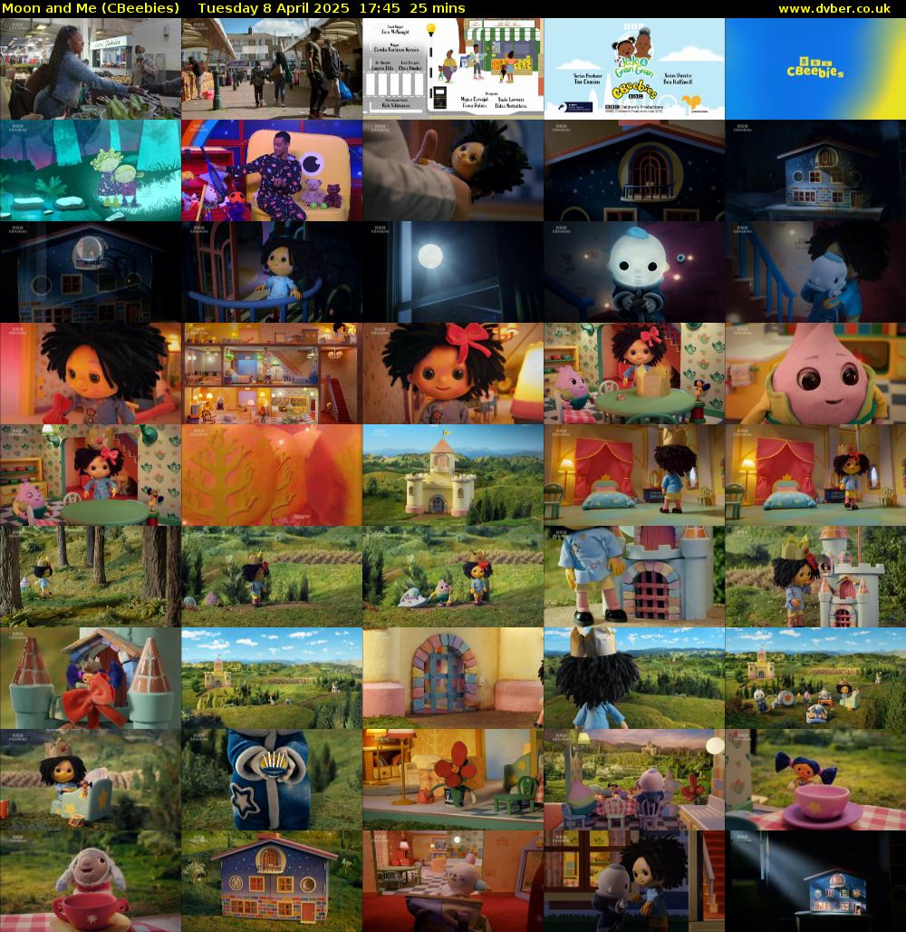 Moon and Me (CBeebies) Tuesday 8 April 2025 17:45 - 18:10
