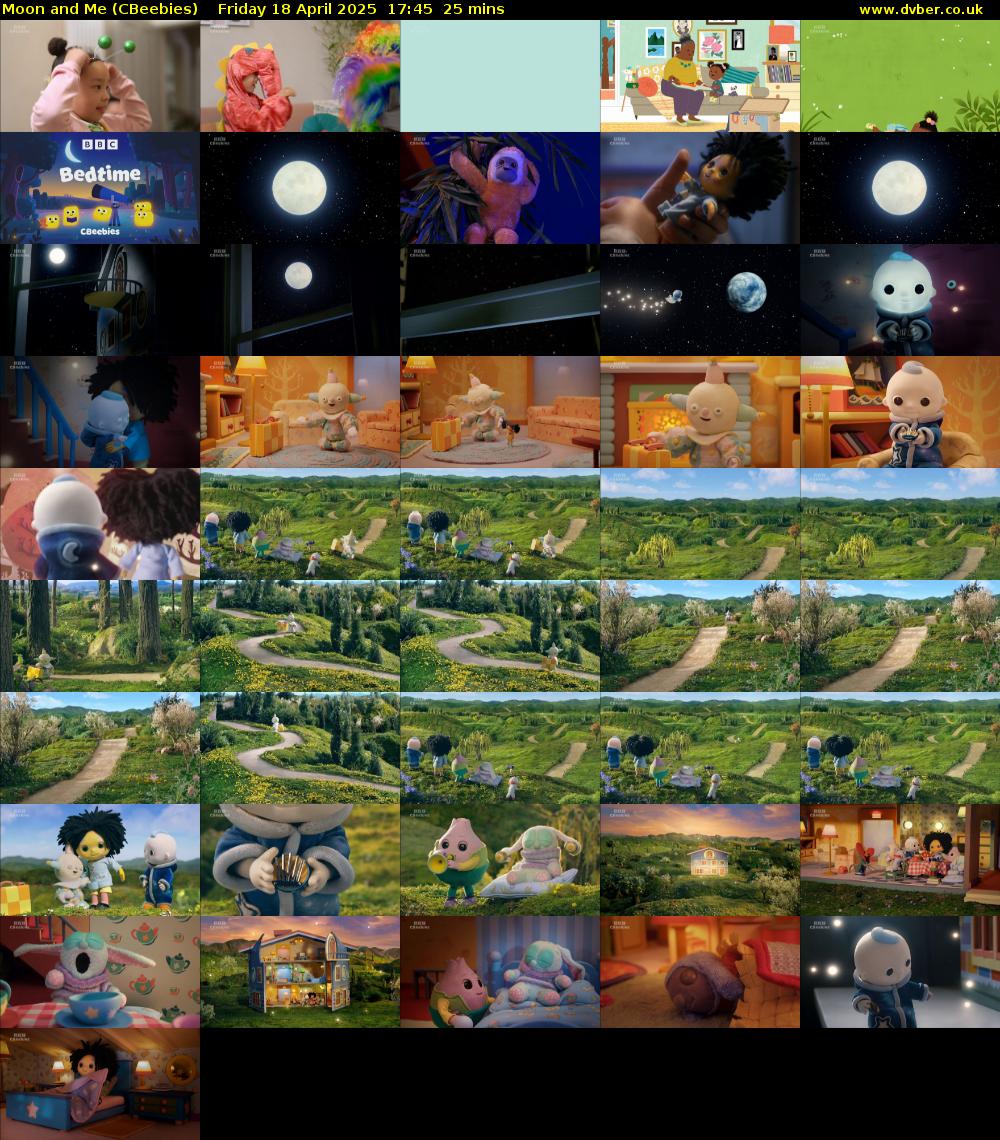 Moon and Me (CBeebies) Friday 18 April 2025 17:45 - 18:10