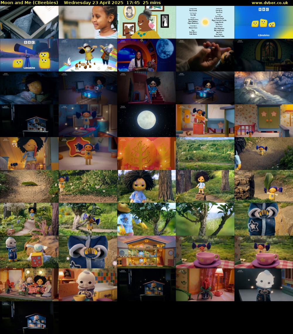 Moon and Me (CBeebies) Wednesday 23 April 2025 17:45 - 18:10