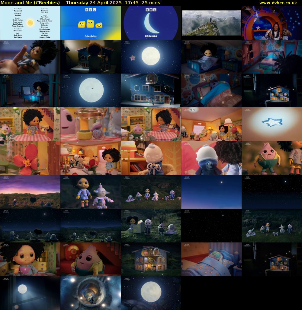 Moon and Me (CBeebies) Thursday 24 April 2025 17:45 - 18:10
