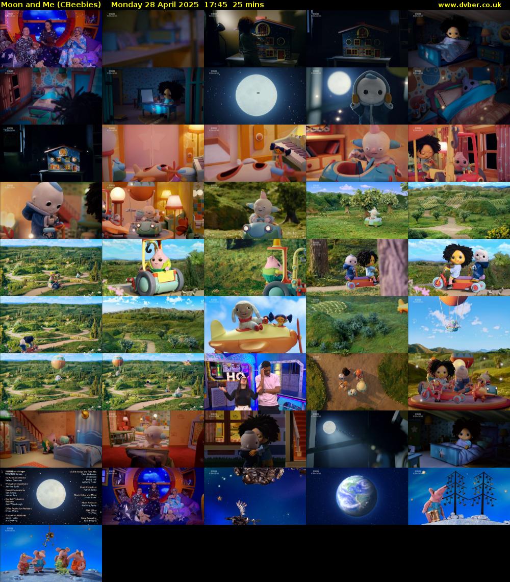 Moon and Me (CBeebies) Monday 28 April 2025 17:45 - 18:10