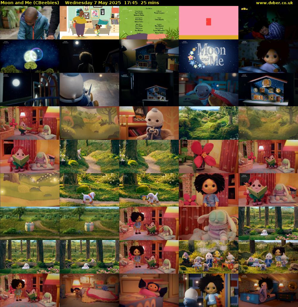 Moon and Me (CBeebies) Wednesday 7 May 2025 17:45 - 18:10