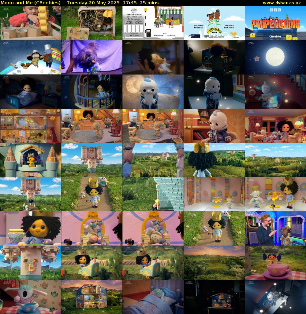 Moon and Me (CBeebies) Tuesday 20 May 2025 17:45 - 18:10
