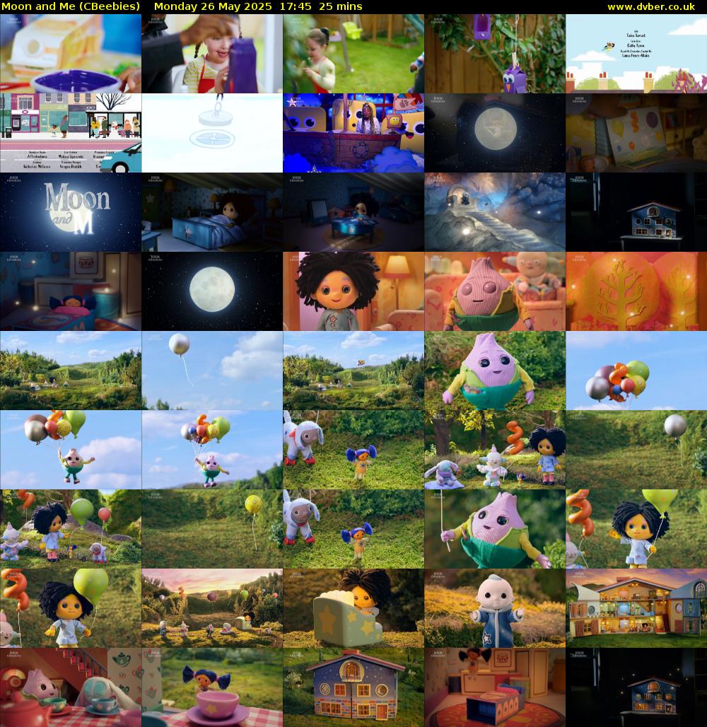 Moon and Me (CBeebies) Monday 26 May 2025 17:45 - 18:10