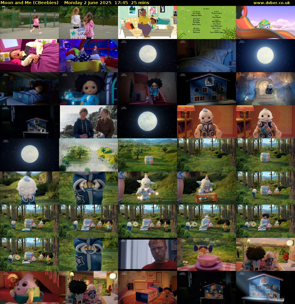Moon and Me (CBeebies) Monday 2 June 2025 17:45 - 18:10